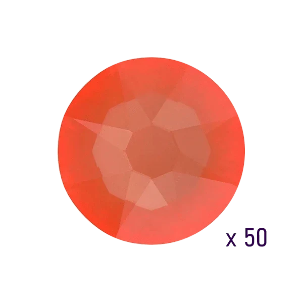 Swarovski Orange Ignite Tooth gems