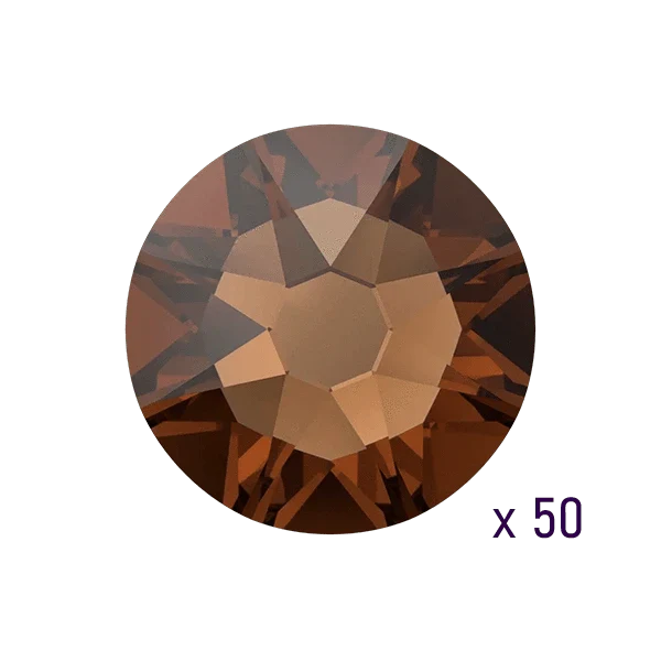 Swarovski ReCreated™ Smoked Topaz Tooth gems