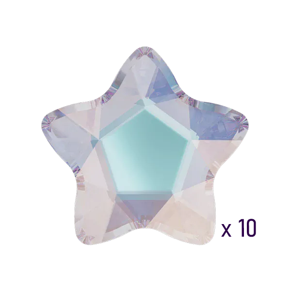 Swarovski Star Crystal AB Tooth gems