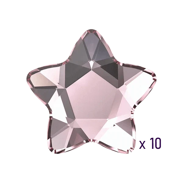 Swarovski Star Light Rose Tooth gems