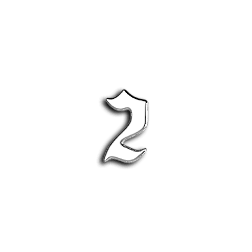 2 number teeth jewelry