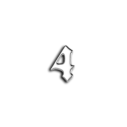 4 number teeth jewelry