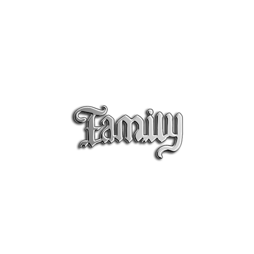 Family full word teeth jewelry