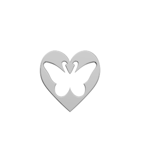 Heart Butterfly 2 teeth jewelry
