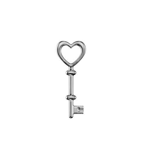 Heartkey 2 teeth jewelry
