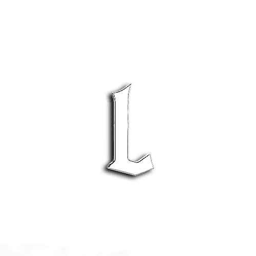 L alphabet letters teeth jewelry