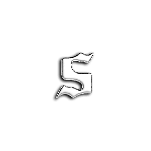 S alphabet letters teeth jewelry