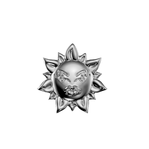 Sunflower face teeth jewelry