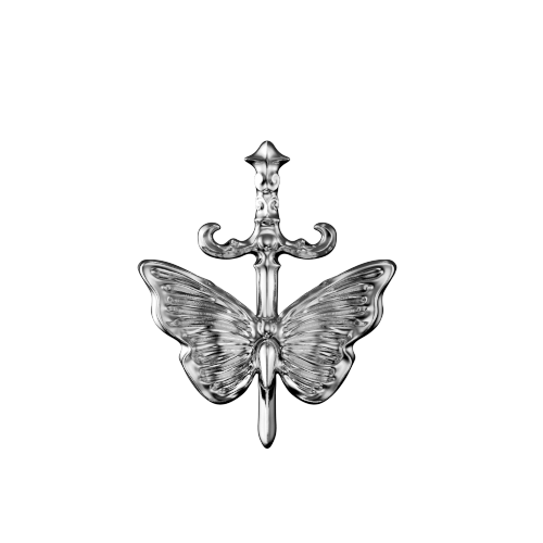Sword butterfly teeth jewelry