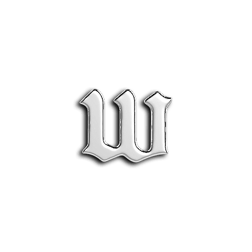 W alphabet letters teeth jewelry