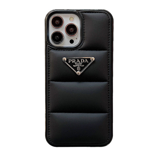 BLACK DOWN JACKET IPHONE CASE