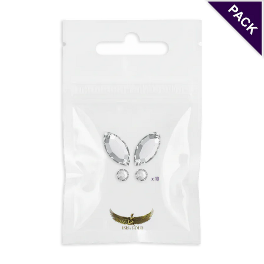 Butterfly tooth gems Crystal Swarovski (10pcs)
