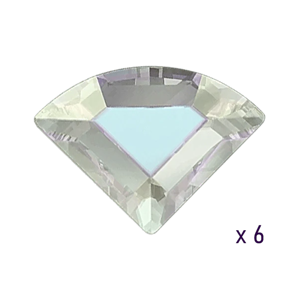 Swarovski Connector Diamond Crystal AB Tooth gems