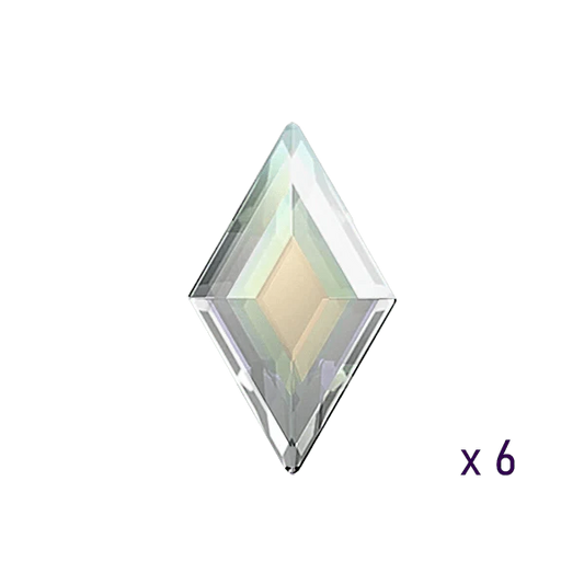 Swarovski Diamond Shape Crystal AB Tooth gems