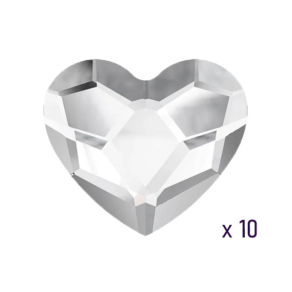 Swarovski Heart Crystal tooth gems