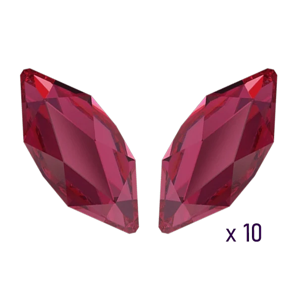 Swarovski Marquise Scarlet Tooth gems