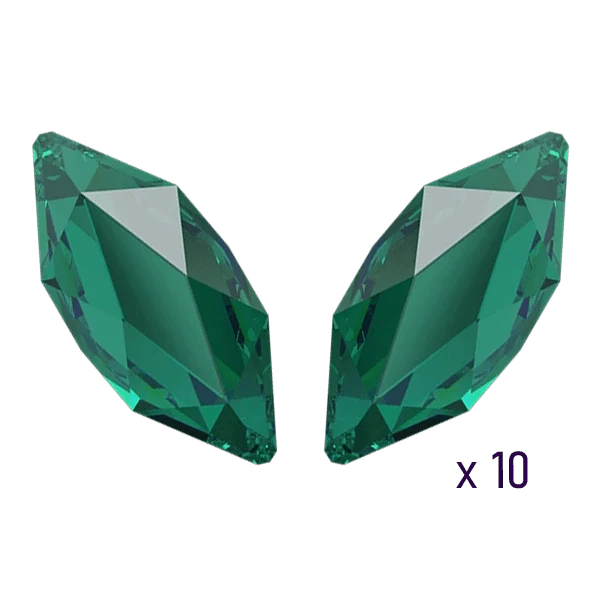 Swarovski Marquise Emerald Tooth gems