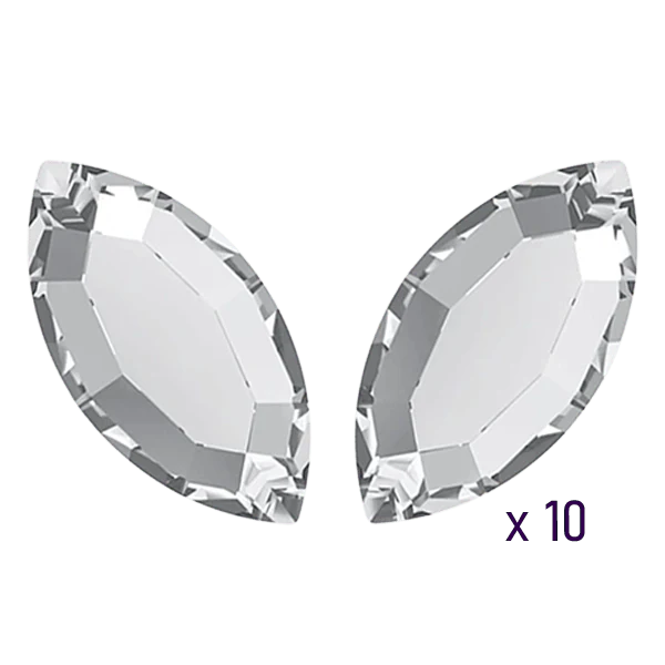 Swarovski Navette Crystal tooth gems