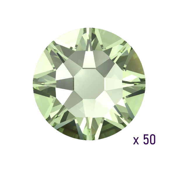 Swarovski ReCreated™ Peridot Tooth gems