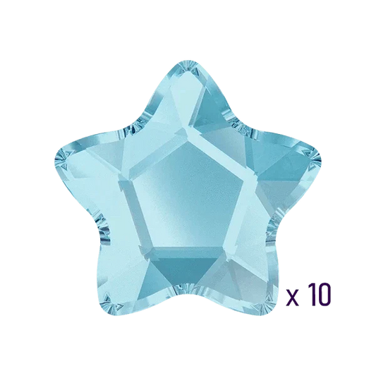 Swarovski Star Aquamarine Tooth gems