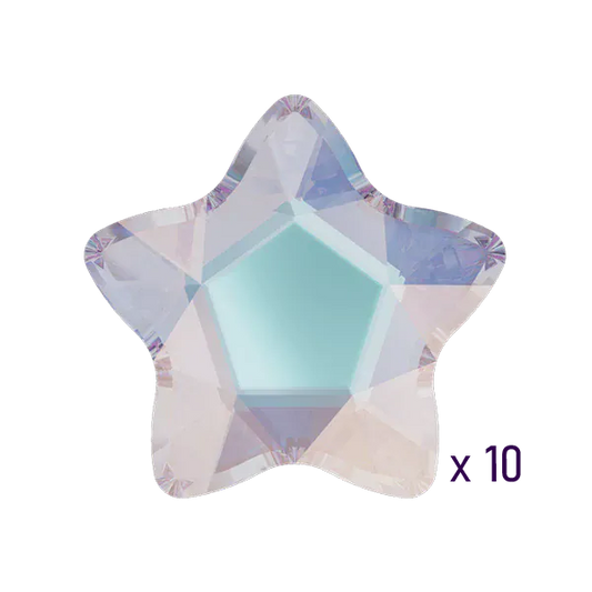 Swarovski Star Crystal AB Tooth gems