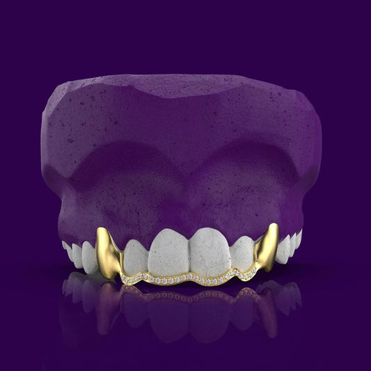 6 Diamond Teeth Grillz