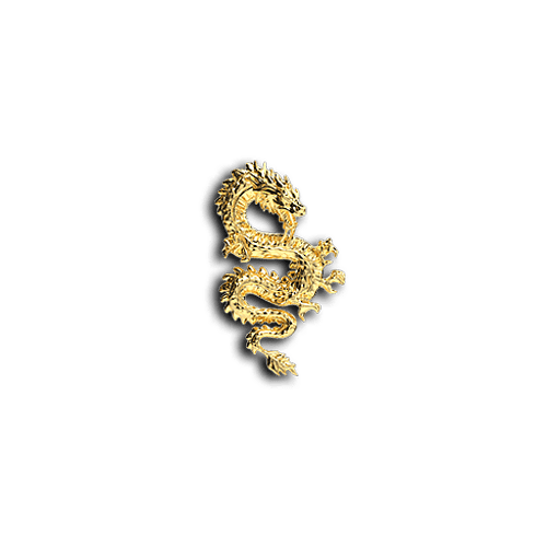 Asian Dragon animals teeth jewelry