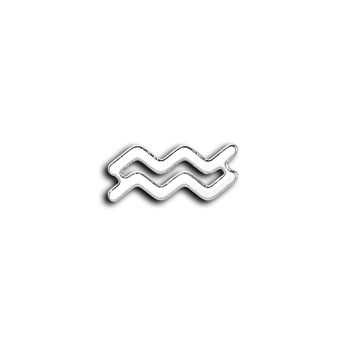 Aquarius zodiac sign teeth jewelry