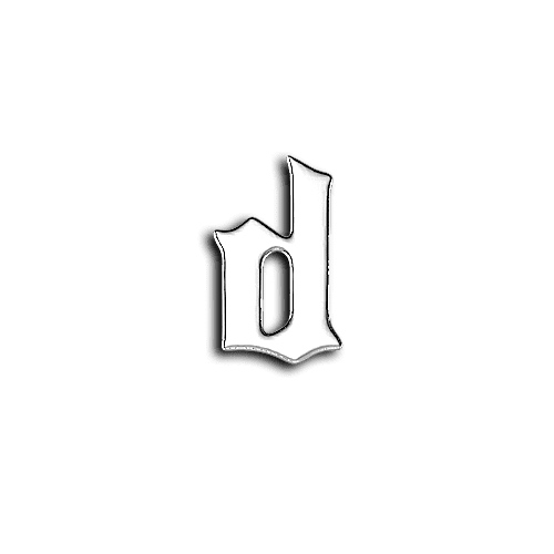 D alphabet letters teeth jewelry