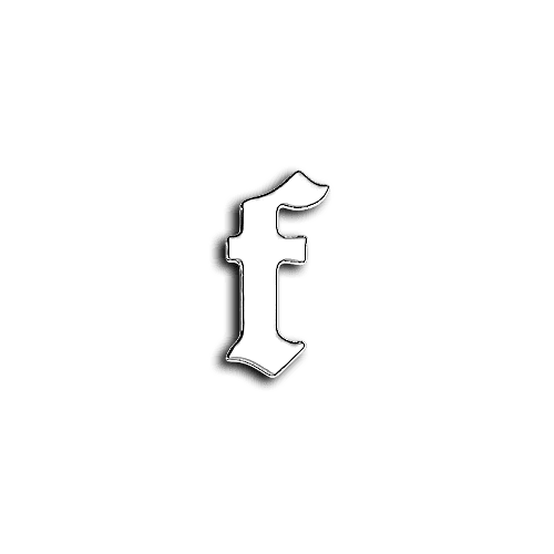 F alphabet letters teeth jewelry