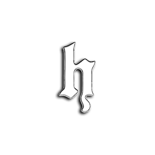 H alphabet letters teeth jewelry