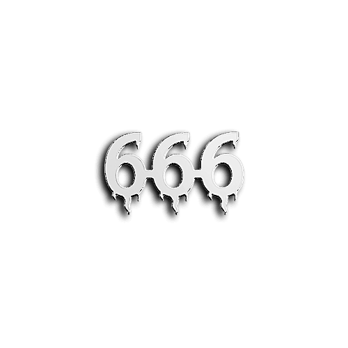 The beast 666 teeth jewelry