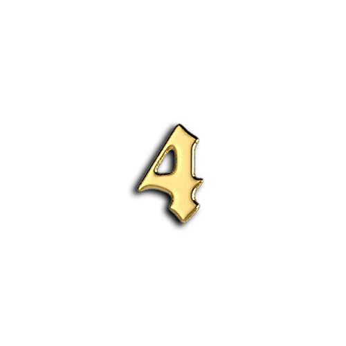 4 number teeth jewelry
