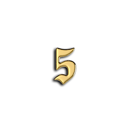 5 number teeth jewelry