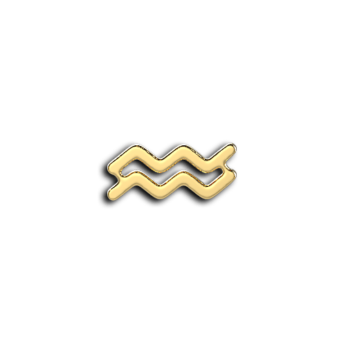 Aquarius zodiac sign teeth jewelry