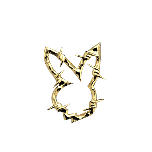 Barbed wire bunny teeth jewelry