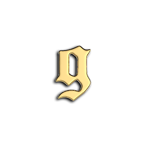 G alphabet letters teeth jewelry