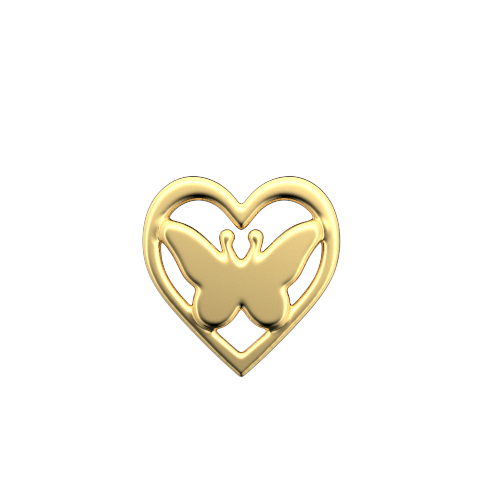 Heart Butterfly 1 teeth jewelry