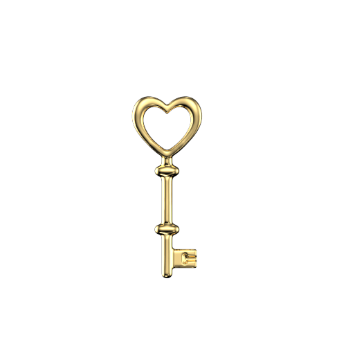 Heartkey 2 teeth jewelry