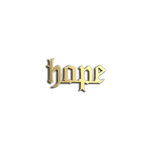 Hope full word teeth jewelry