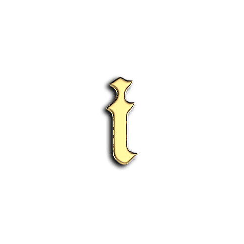 I alphabet letters teeth jewelry