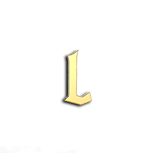 L alphabet letters teeth jewelry
