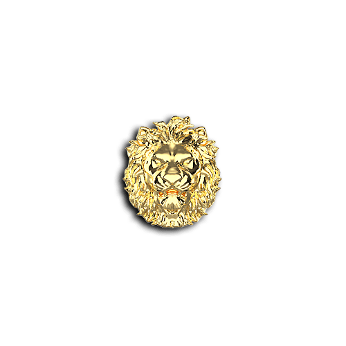 Lion head animals teeth jewelry