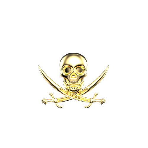 Pirate Skull teeth jewelry