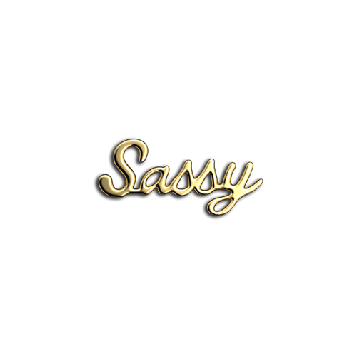 Sassy full word teeth jewelry
