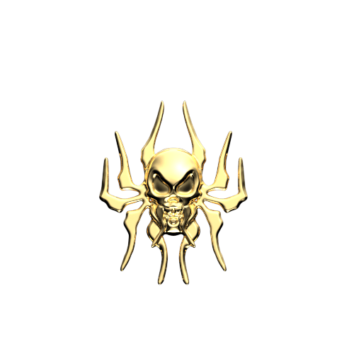 Skull spider teeth jewelry