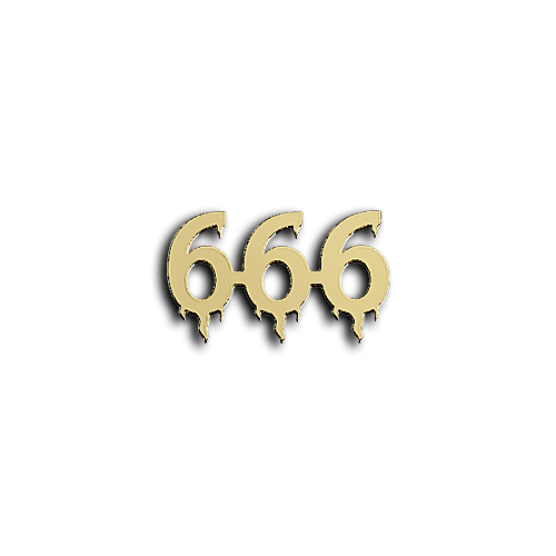 The beast 666 teeth jewelry