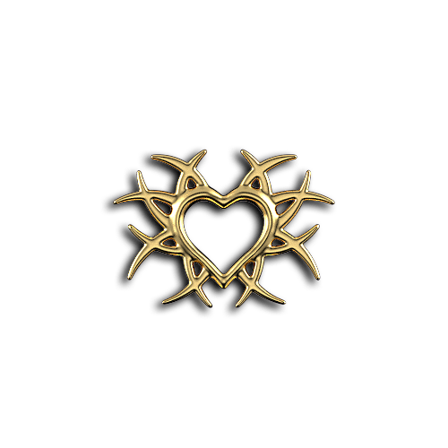 Tribal 06 Heart Thorn teeth jewelry
