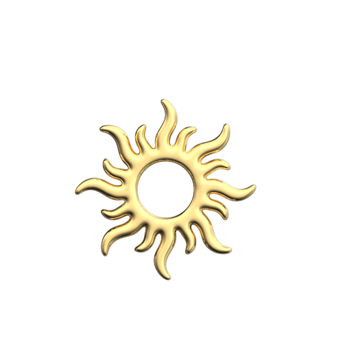 Wavy Sun teeth jewelry