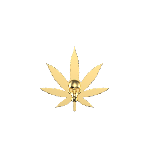 Weed skull teeth jewelry